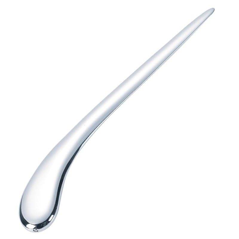 Natico Originals Non-Tarnishing Silver Contemporary Home and Office Desktop Letter Opener, Sleek Curved Edge Comfortable Grip, Paperweight (30-364) - Image 1